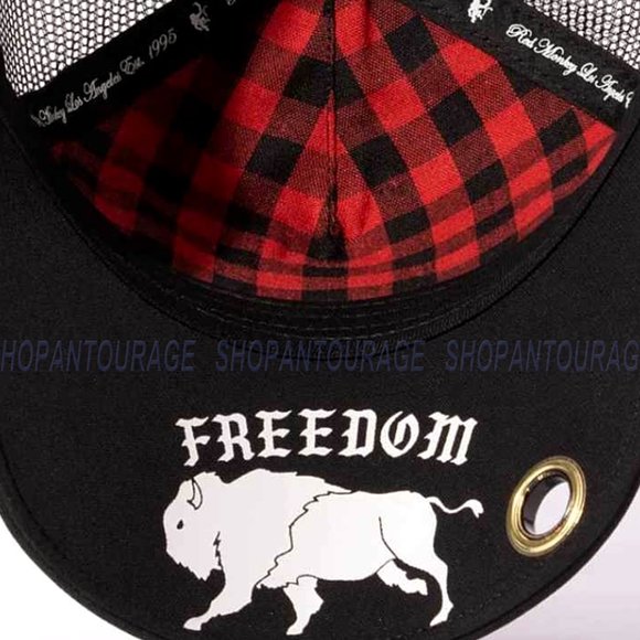 Red Monkey Buffalo Logo Black/Red RM1479 Limited Edition Unisex Trucker Hat Cap - Picture 5 of 9